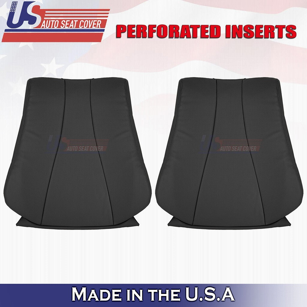 2000 to 2006 For Mercedes Benz S430 Driver & Passenger Tops Leather Cover Black