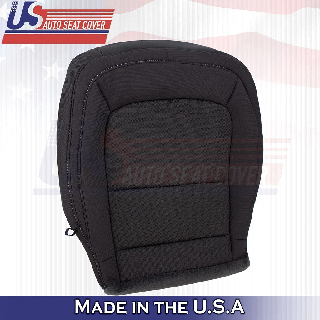 2019 2020 2021 For Chevy Colorado Front Passenger Bottom Cloth Seat Cover Black