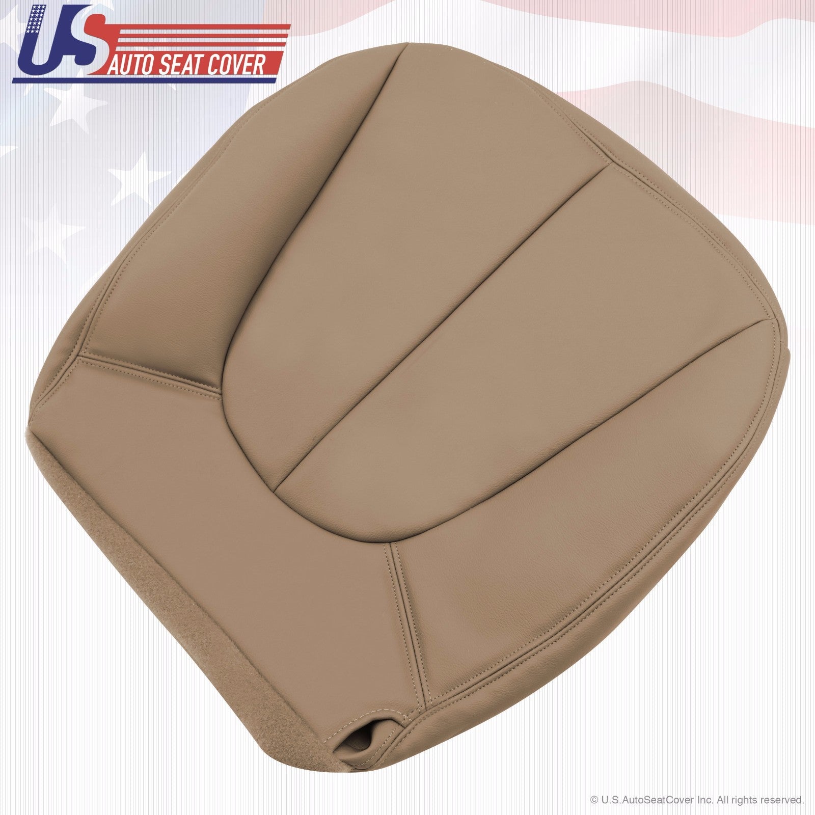 1997-2002 Expedition XLT  Driver Side Bottom Leather Seat Cover Tan