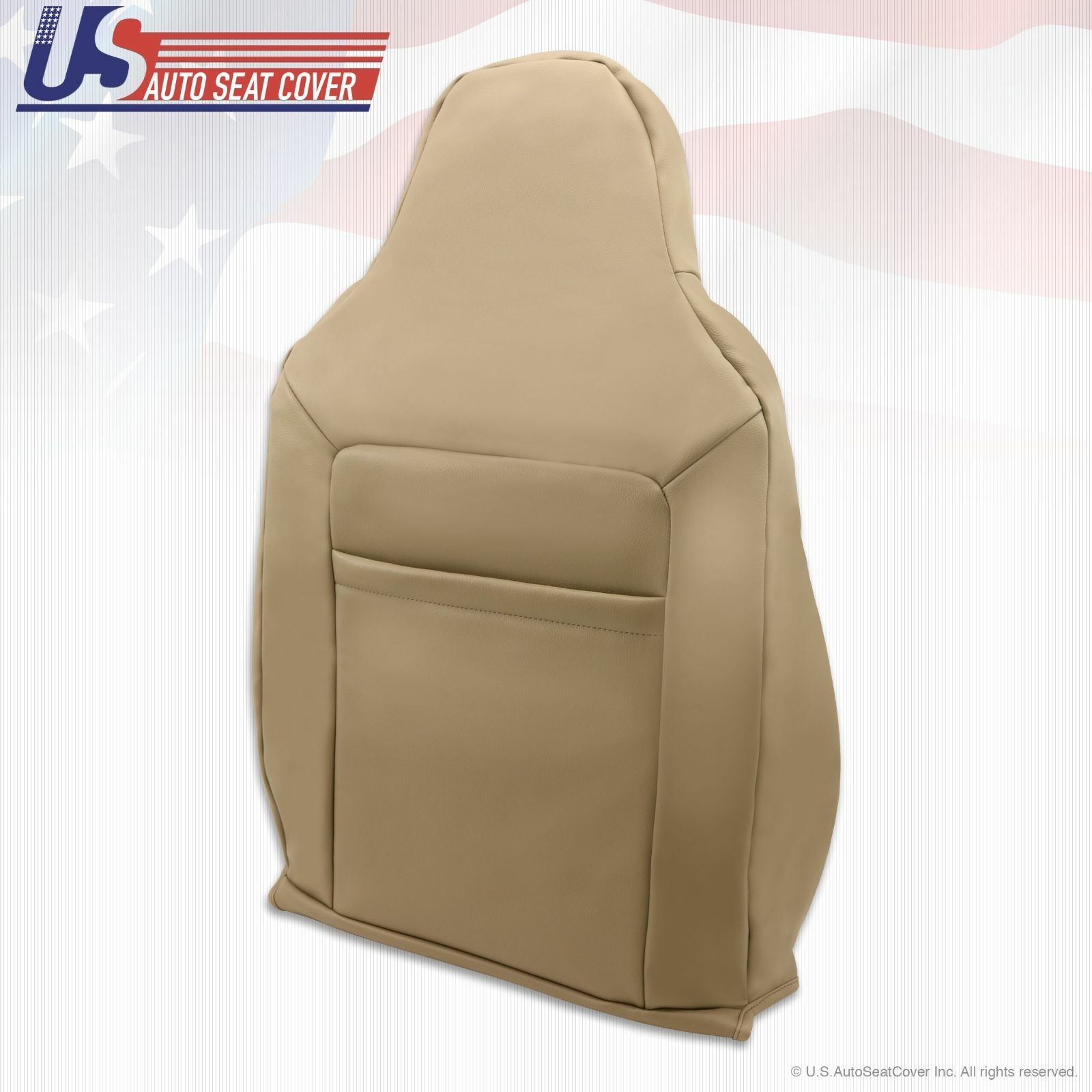 2003 Ford Expedition Passenger Lean Back Perforated Leather Seat Cover ALL TAN
