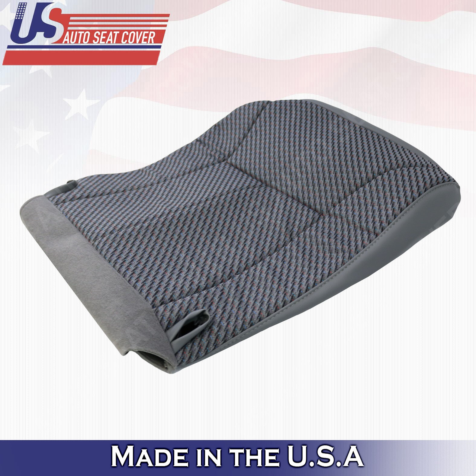 1998 - 2002 W/T Fits Dodge Ram Driver Front CLOTH Seat Replacement Covers Gray