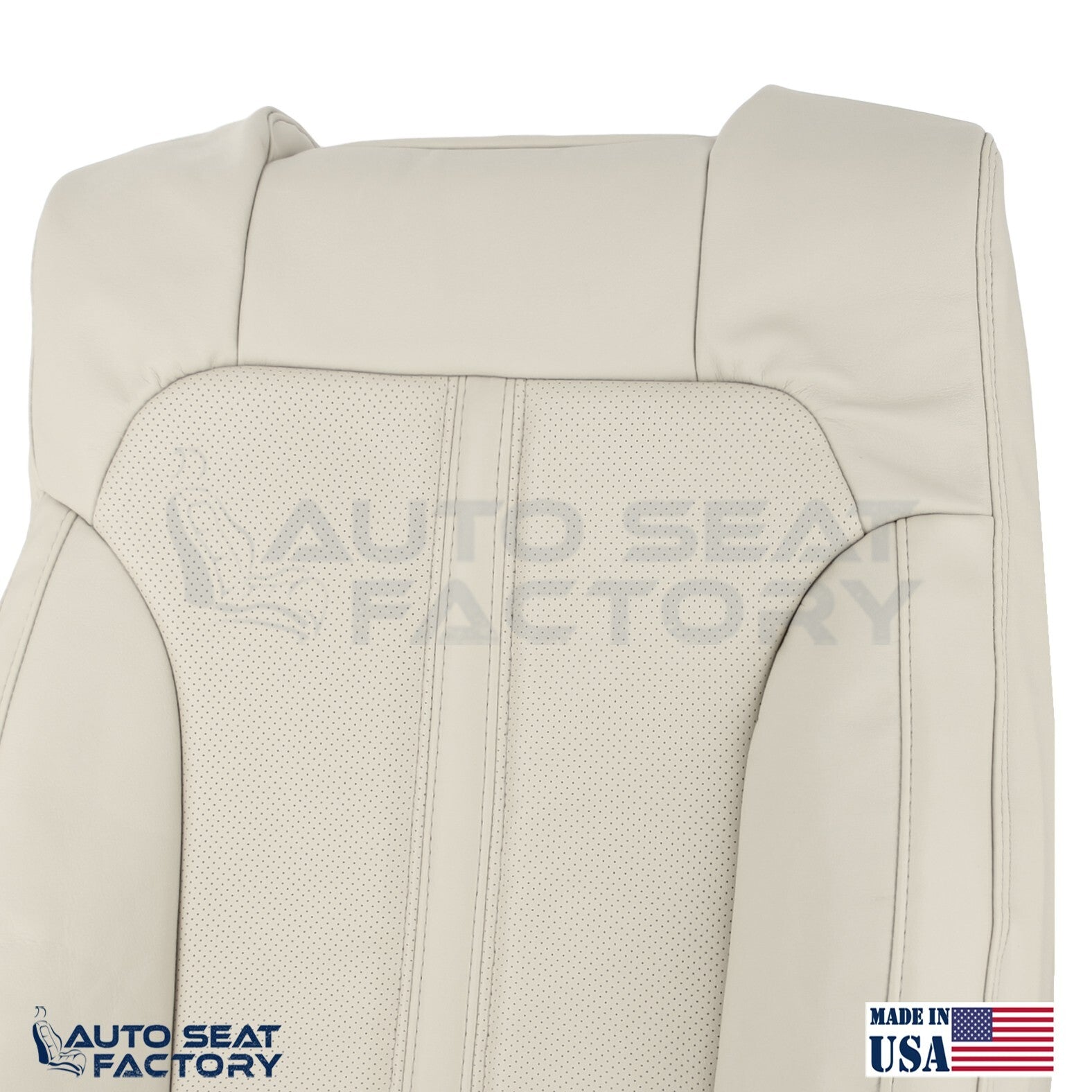 Fits 2009 - 2012 Lincoln MKS Driver Cashmere Vinyl Seat Cover, Perforated 2PCS