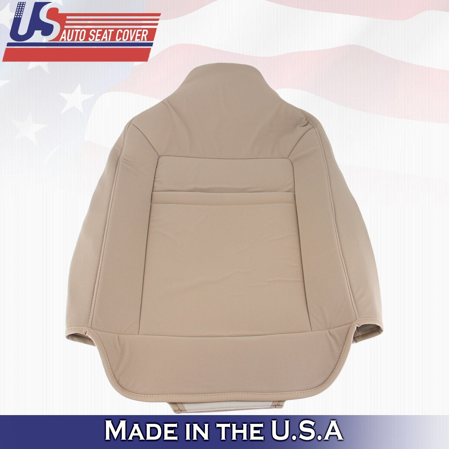 2003 2004 For Ford Expedition XLT Front 2x Top & 2x Bottom Cloth Seat Covers Tan