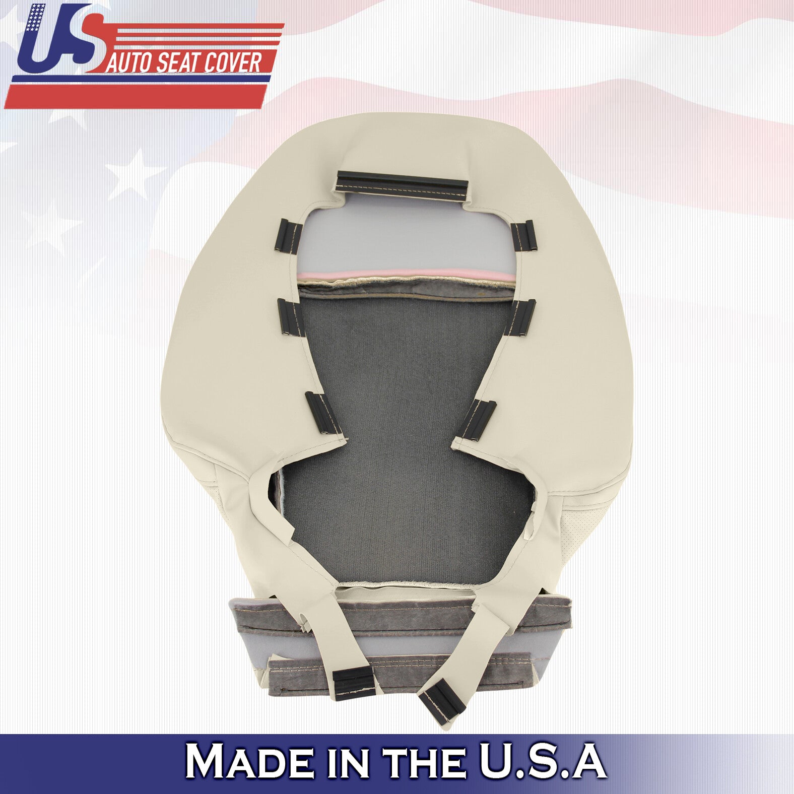 2010 to 2012 For Lexus ES350 2x Top & 2x Bottom Leather Seat Covers Light Tan