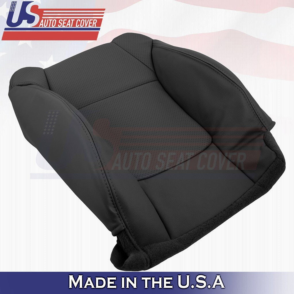 2001 to 2003 For Acura CL TypeS Driver Top&Bottom Leather Vinyl Perf Cover Black
