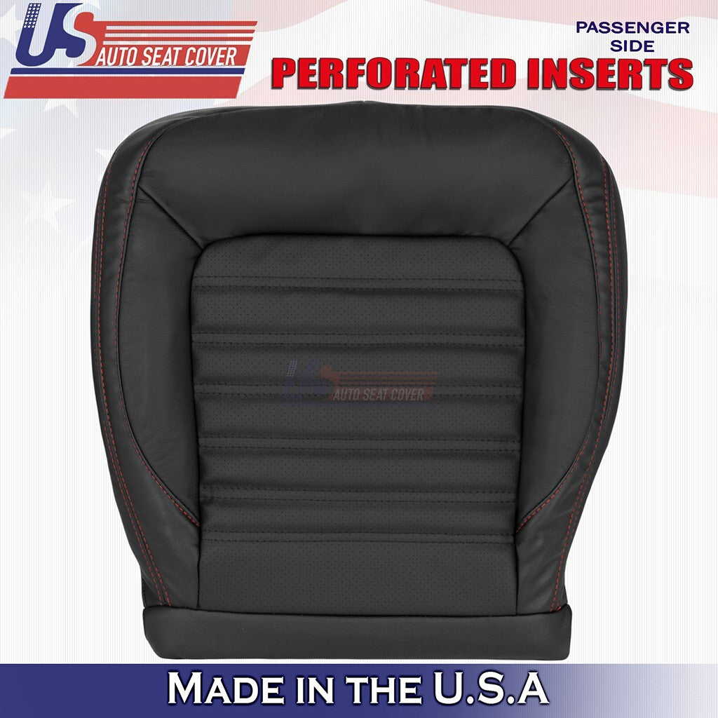2011 to 2018 FITS VW Jetta GLI Driver & Passenger Bottoms-Tops Seat Cover Black