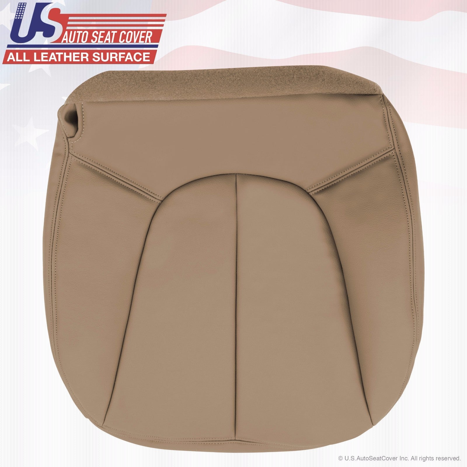 1997-2002 Expedition XLT  Driver Side Bottom Leather Seat Cover Tan