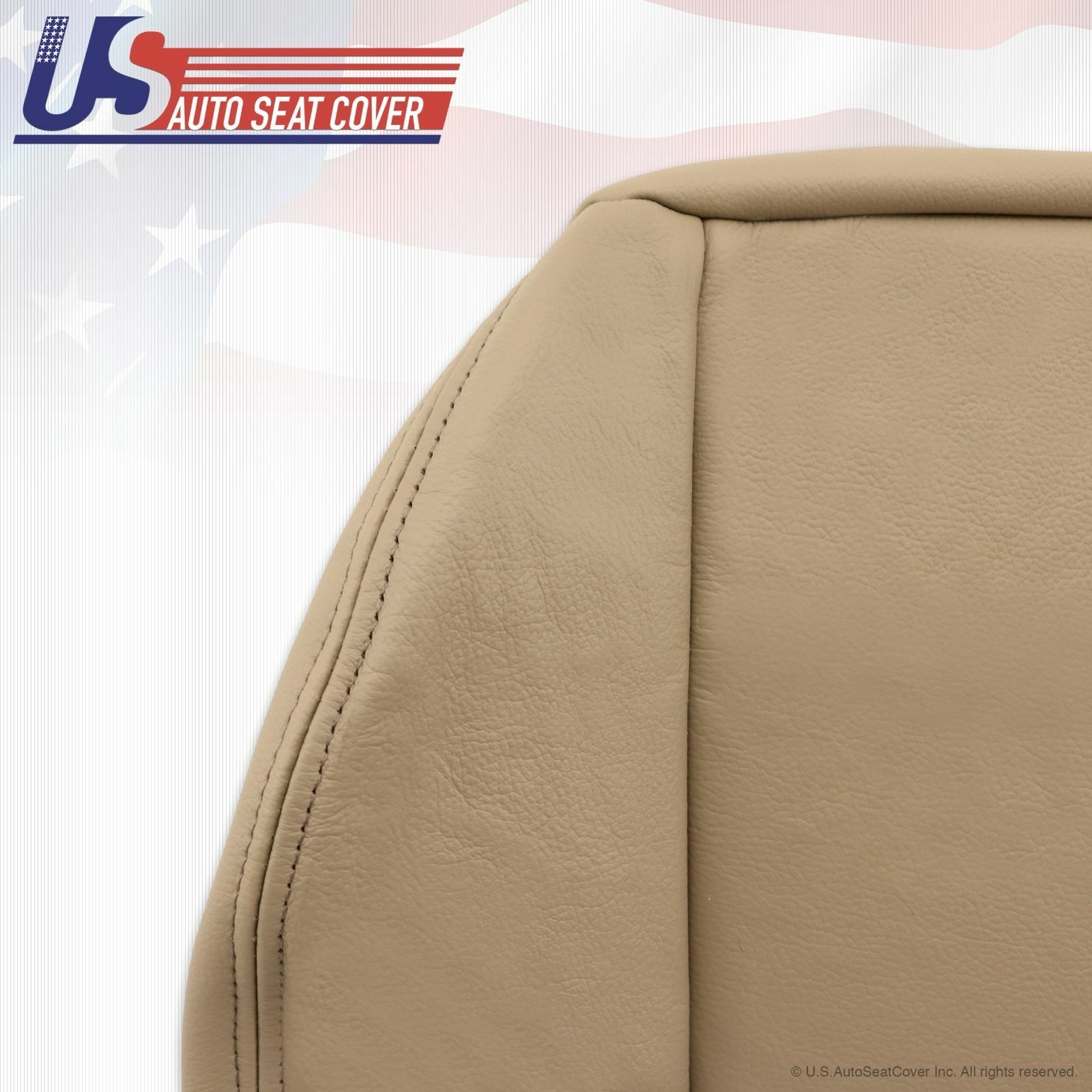 1999 To 2004 Ford Mustang GT Coupe Driver Bottom Leather Seat Cover TAN