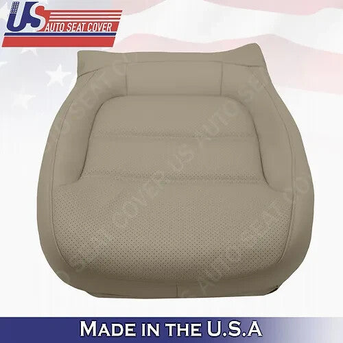 Driver Bottom & Top Leather Seat Cover Tan 2011-2017 For Volkswagen Jetta