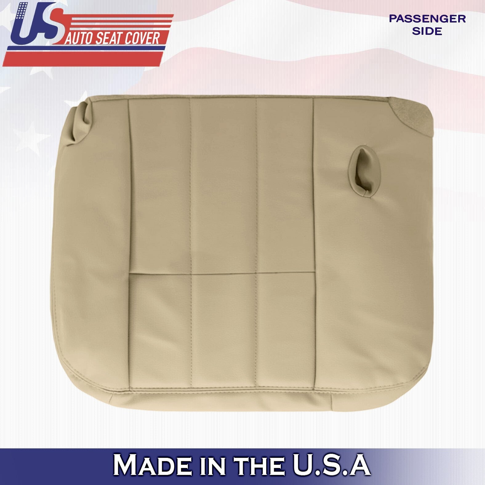 2003 2004 For Mercury Grand Marquis Passenger Top Bottom Leather Seat Covers Tan