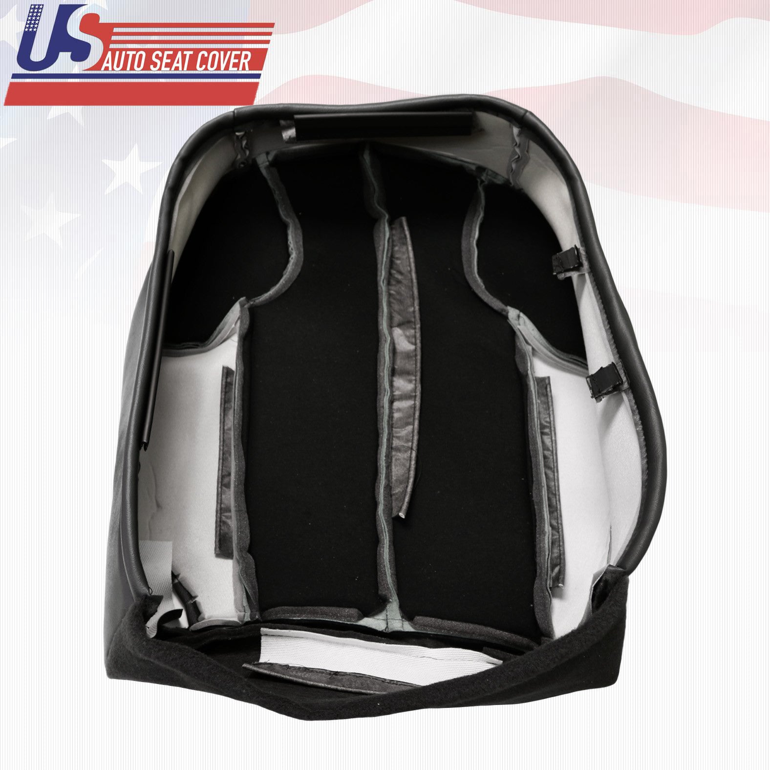 1999 2001 Fits Jeep Grand Cherokee Driver Bottom Leather Seat Cover Black