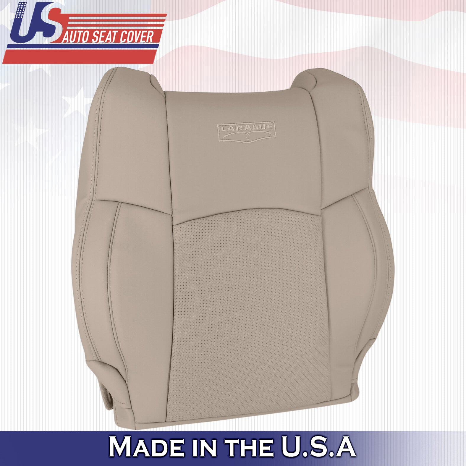 2009 2010 2011 2012 For Dodge Ram Laramie Driver Side Top Leather Cover Tan
