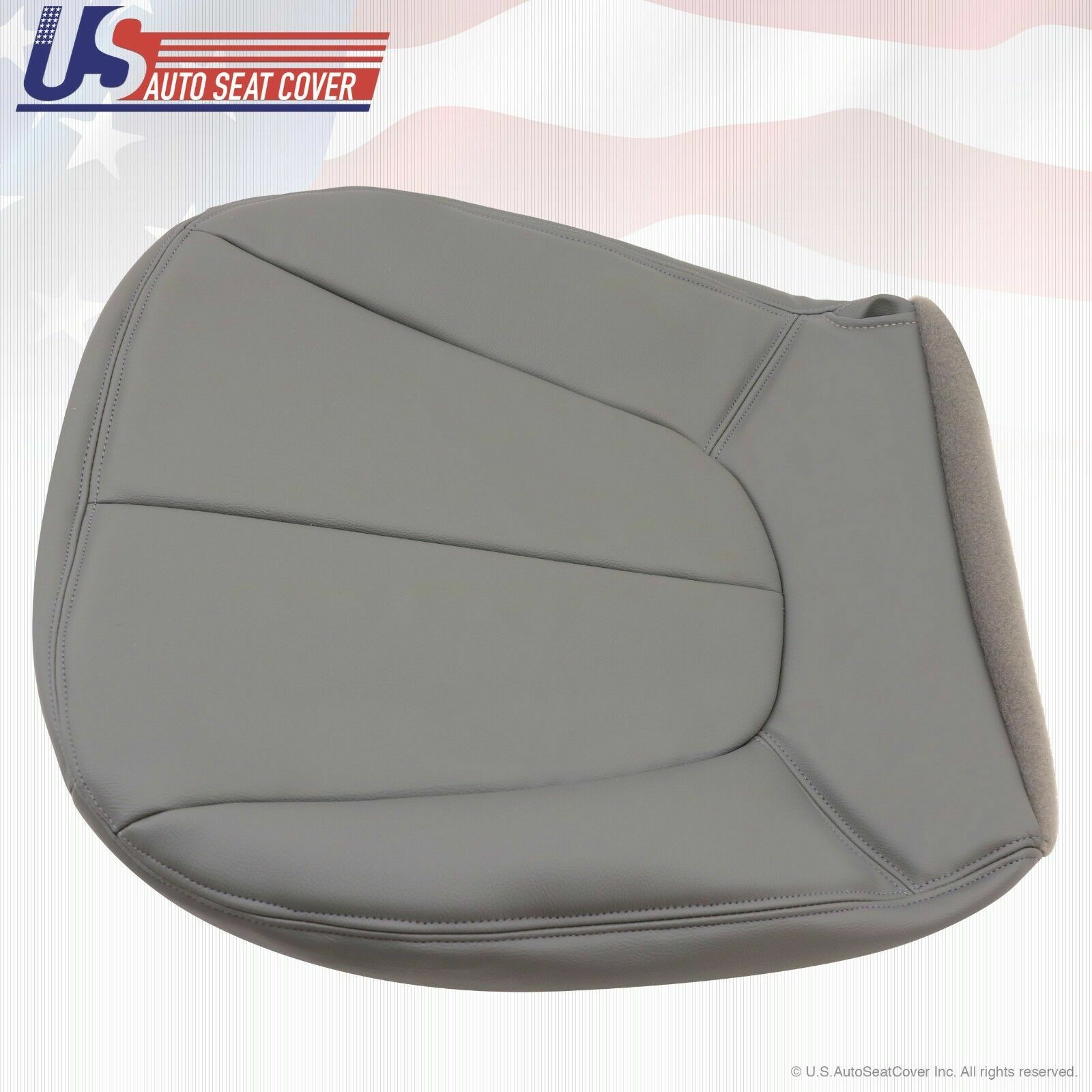 1997 1998 1999 01 2002 Ford Expedition XLT Driver Bottom Leather Seat Cover Gray