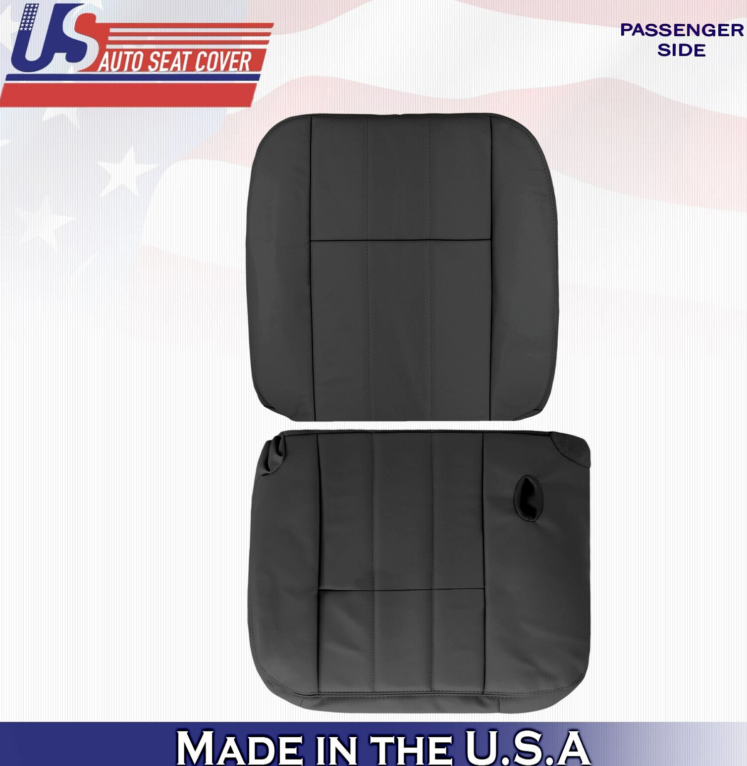 2009 2010 2011 For Mercury Grand Marquis Passenger Top Bottom Leather Covers BLK