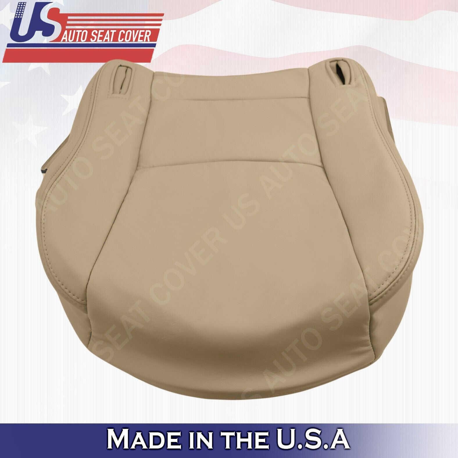 1997 1998 1999 For Lexus ES300 2x Top & 2x Bottom Leather Seat Covers Ivory Tan