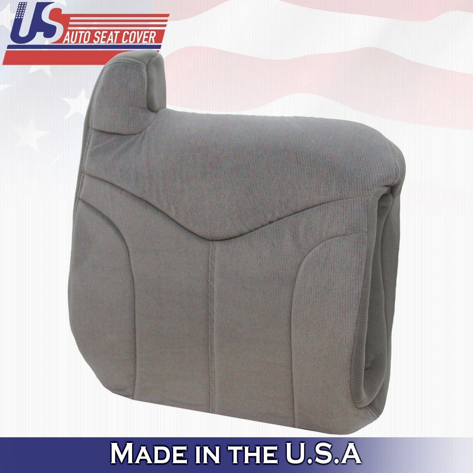 1999 2000 2001 2002 Fits GMC Yukon Passenger Bottom & Top Cloth Cover Gray