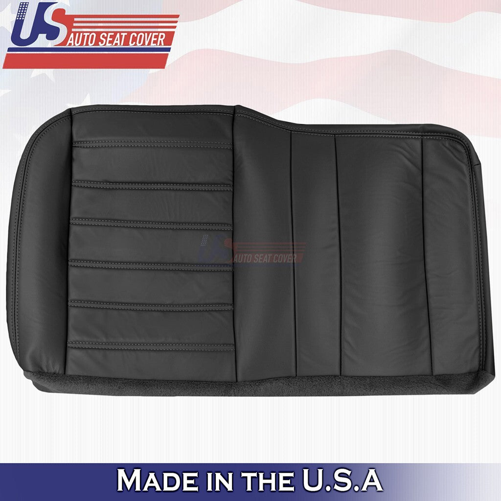 2003 to 2007 FOR Hummer H2 REAR Driver Bottom & Top Leather Seat Cover Black