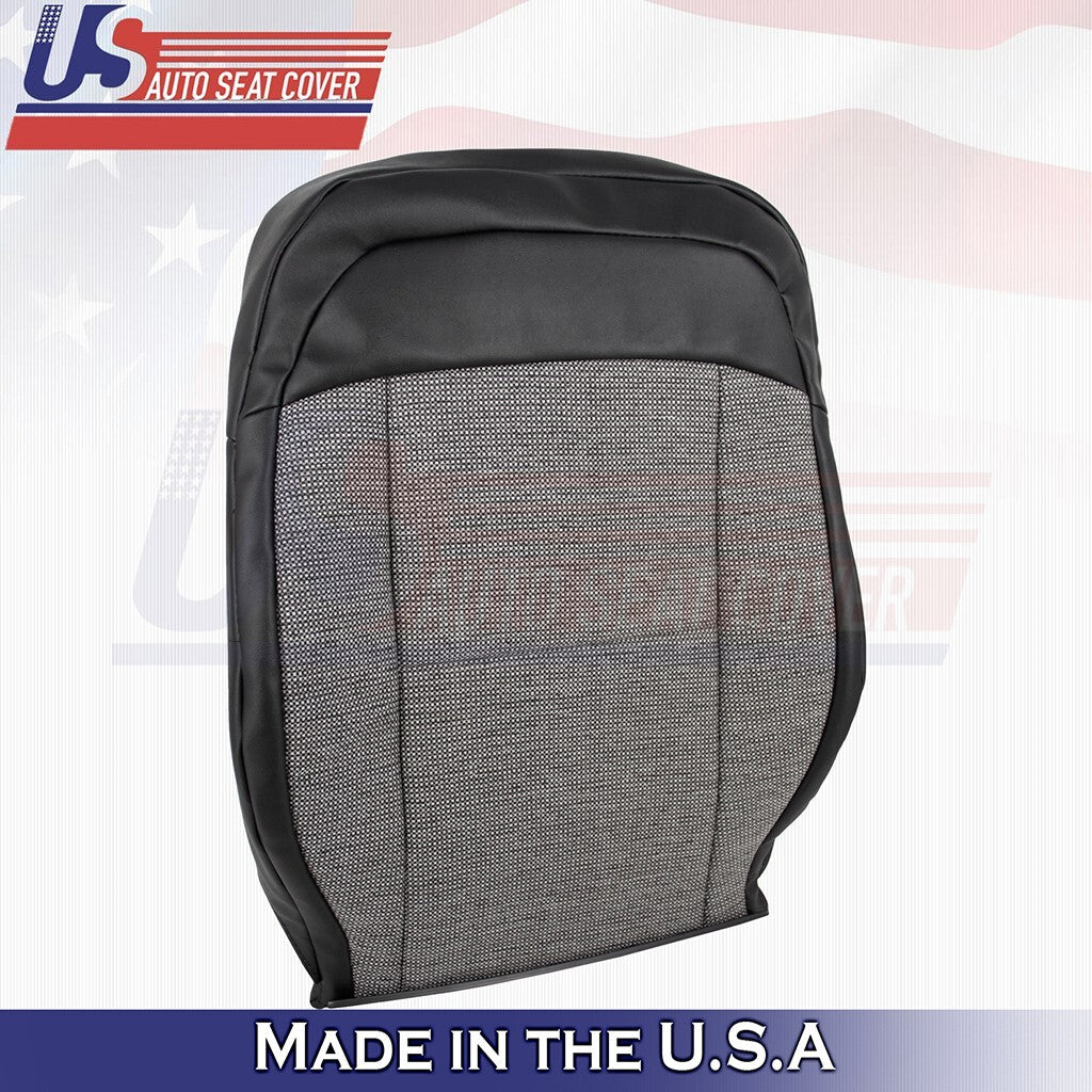 2024 For Dodge Ram ProMaster 1500 PASSENGER TOP Cloth/Vinyl Seat Cover Black