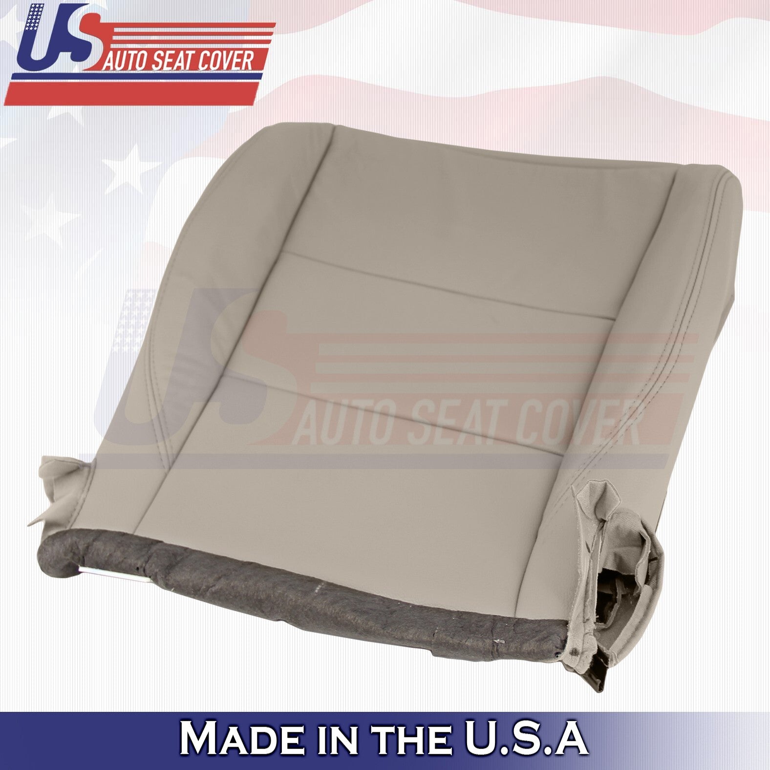 2017 to 2020 Fits Toyota Sienna Driver &Passenger Bottoms Leather Seat Cover Tan