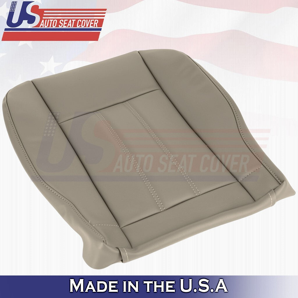2008 to 2016 For Chrysler Town & Country PASSENGER Bottom Leather Seat Cover Tan