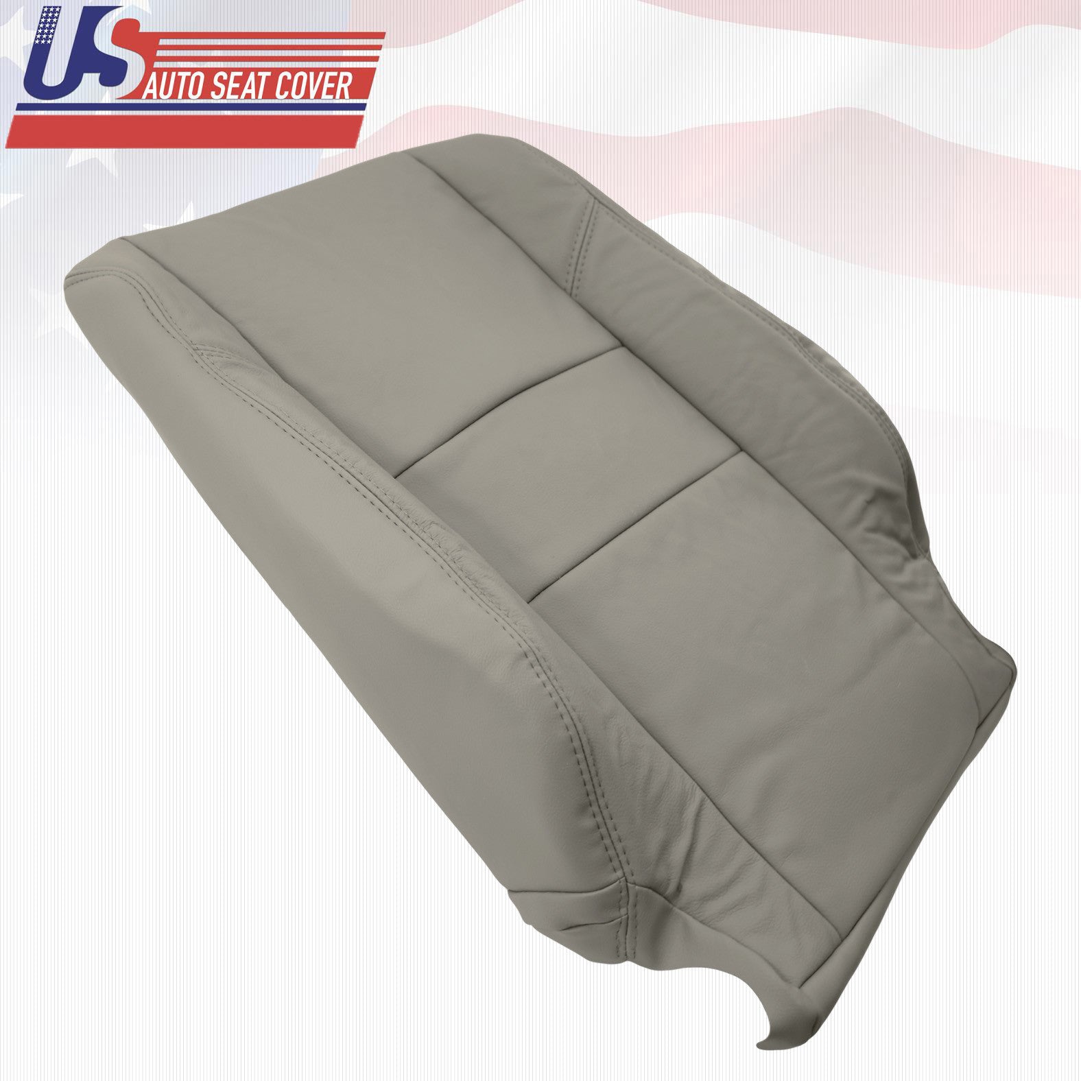 Passenger Upper top Backrest Leather Seat Cover Gray For 2004-06 TOYOTA SEQUOIA