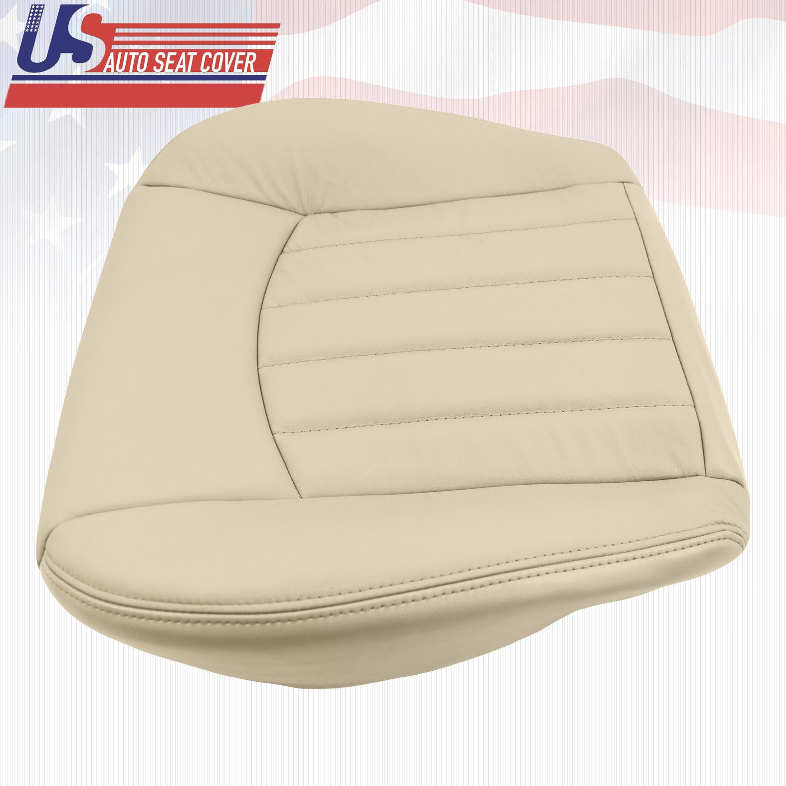 2002-2008 Jaguar X-Type Driver & Passenger Bottom (Vinyl) Seat Cover Light Tan