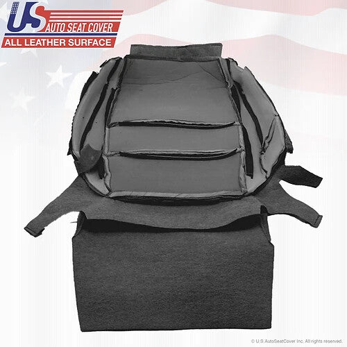 2004 to 2008 Fits Acura TL Driver& Passenger Bottoms Leather Covers Black