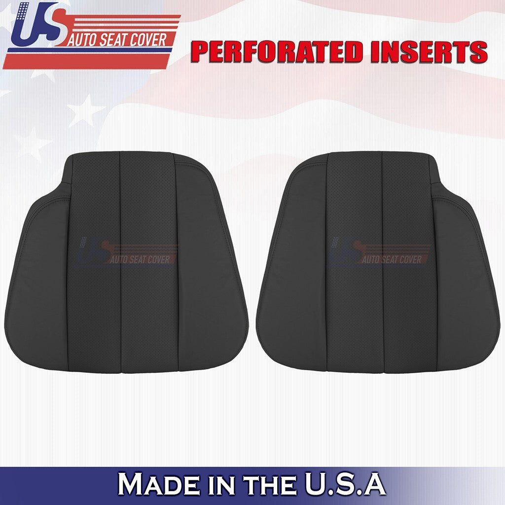 1990-1995 For Mercedes Benz SL320 Driver-Passenger Front Set Leather Cover Black