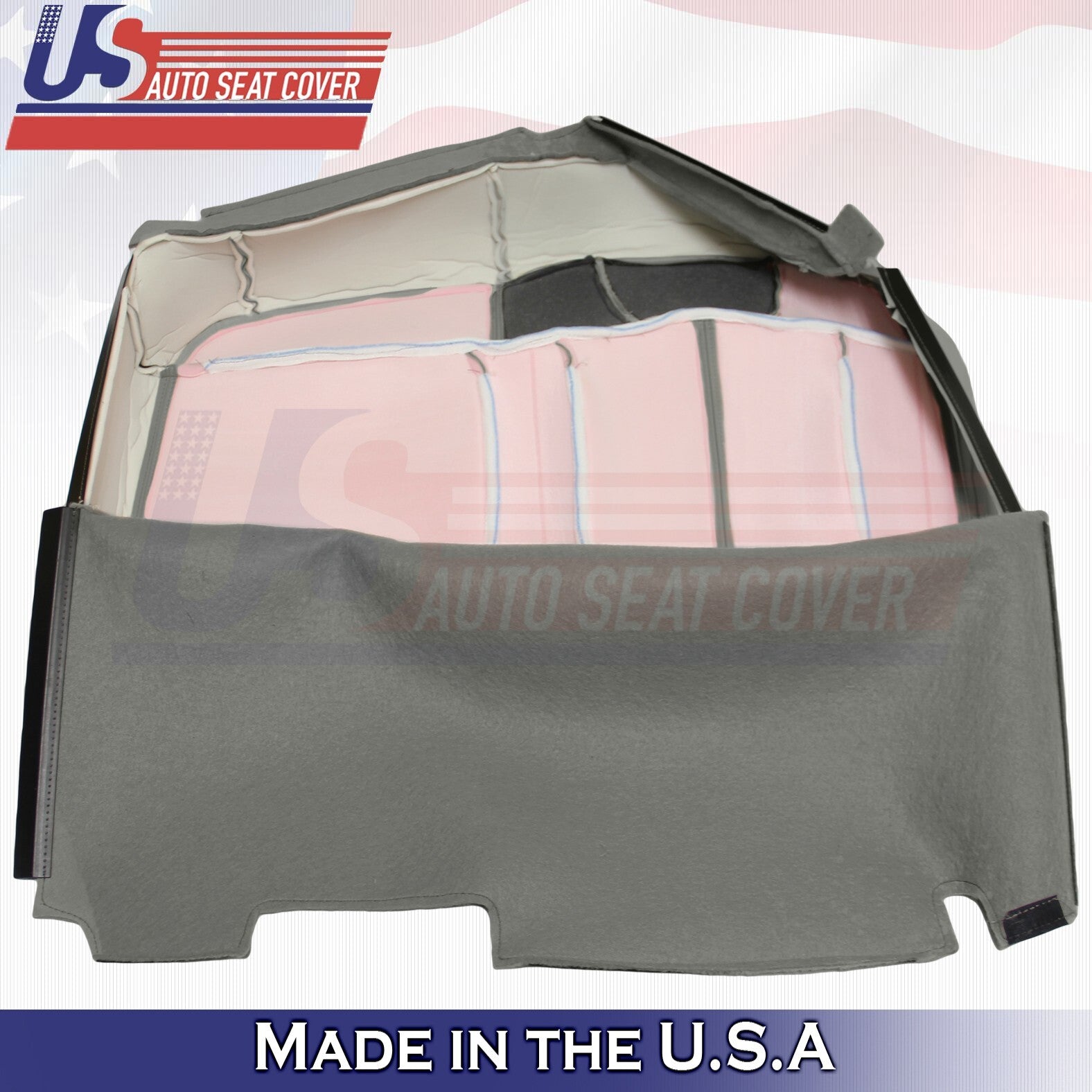 1999 to 2002 For Chevy Silverado Rear Driver &Passenger Top Leather Covers Gray