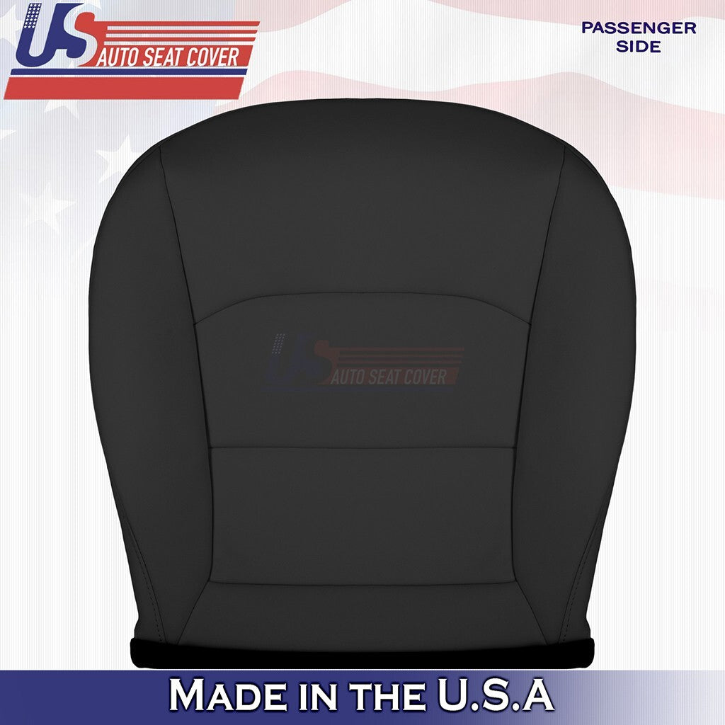 2020 to 2024 For Tesla Model Y Passenger Bottom & Top Vinyl Seat Cover Black