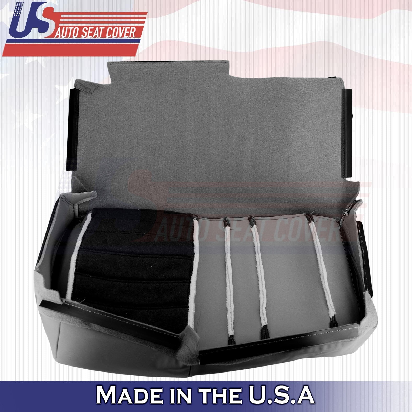 2003 to 2007 FOR Hummer H2 REAR Driver Bench Bottom Leather Seat Cover Black