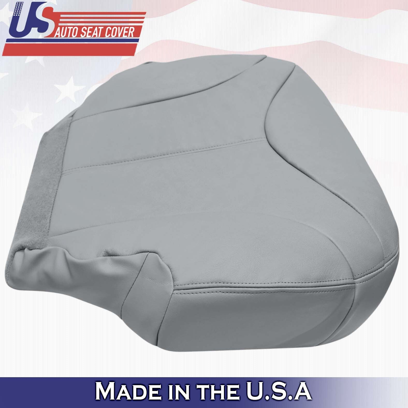 1999 2000 For GMC Yukon XL SLT SLE Passenger Top & Bottom Leather Covers Gray