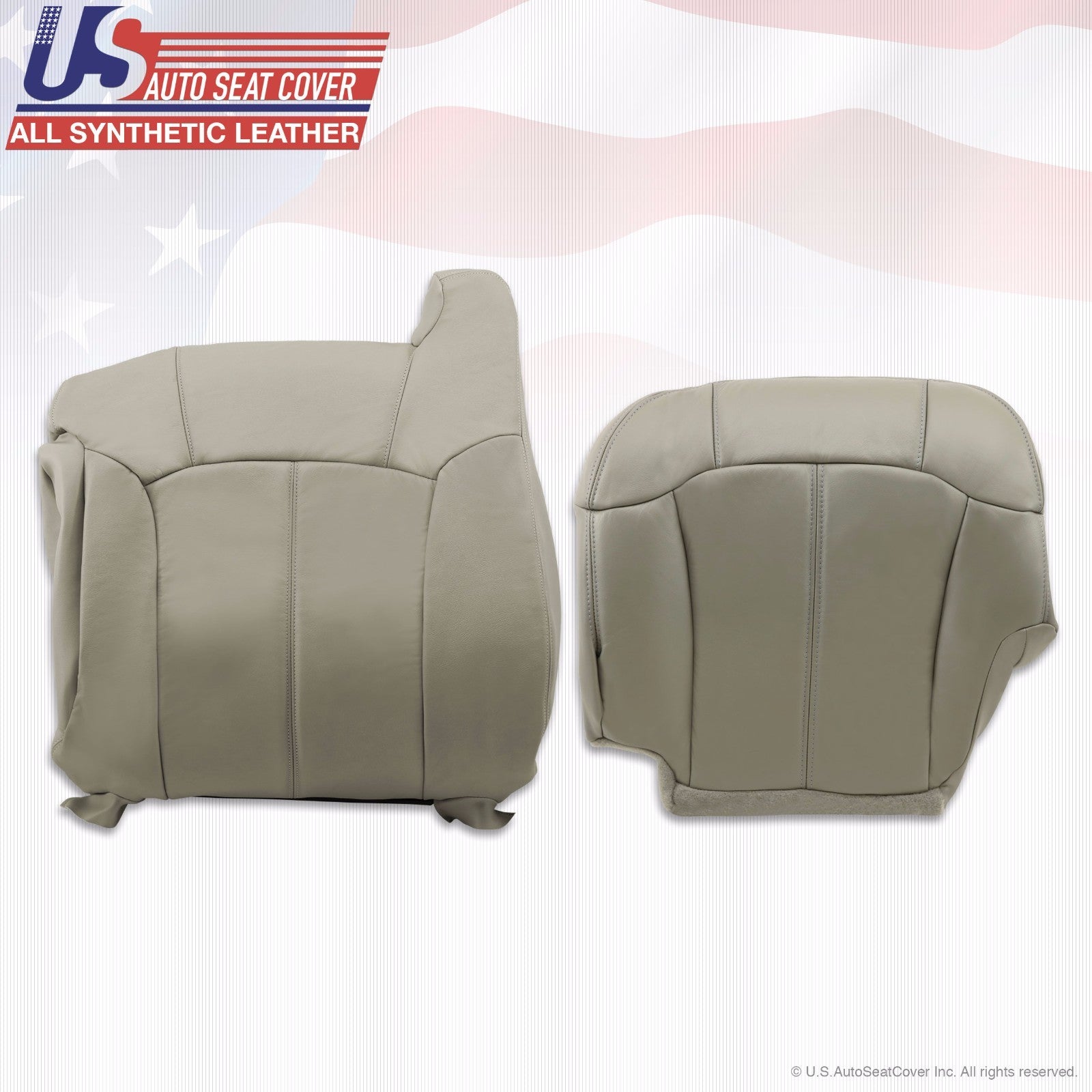 1999 2000 2001 2002 Chevy Silverado Synthetic leather seat cover Gray