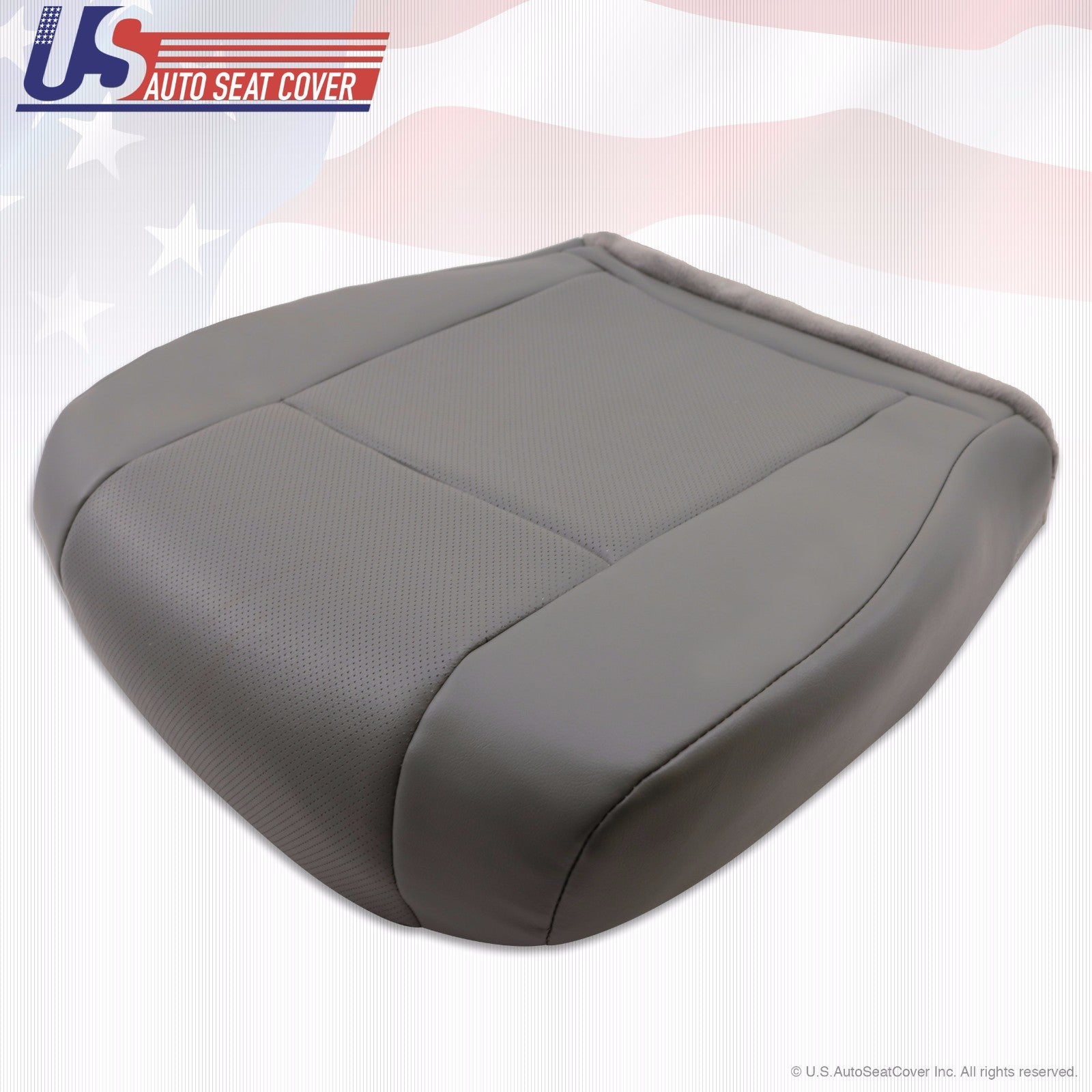 2013 2014 Ford E150 E250 Van Driver-Passenger Bottom Perforated Vinyl Cover Gray