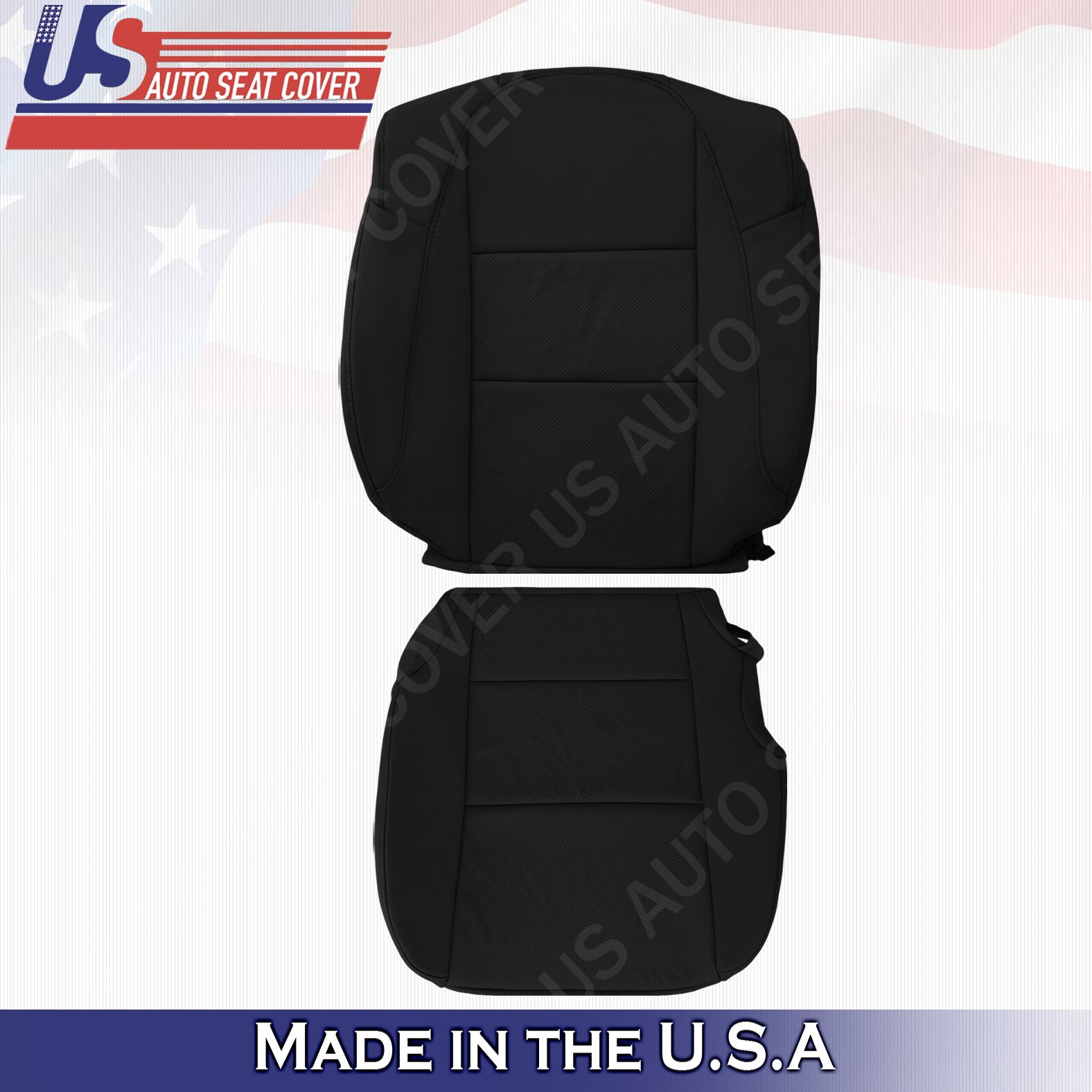 For 2013 to 2018 Acura RDX Bottom Top Perforated Leather Replacement Cover Black
