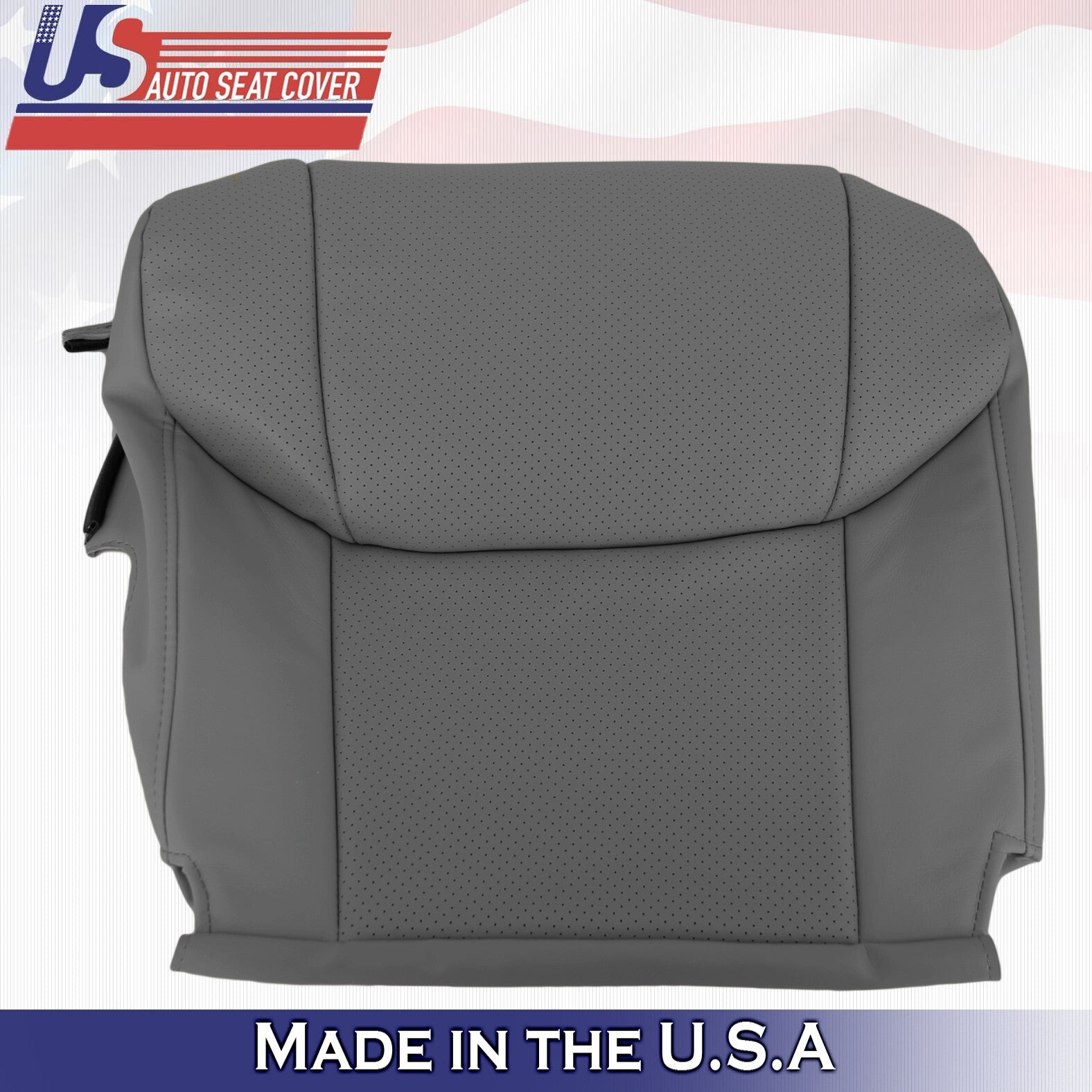 2011 For Toyota Avalon Driver & Passenger 2x Bottom Perf Leather Covers Graphite