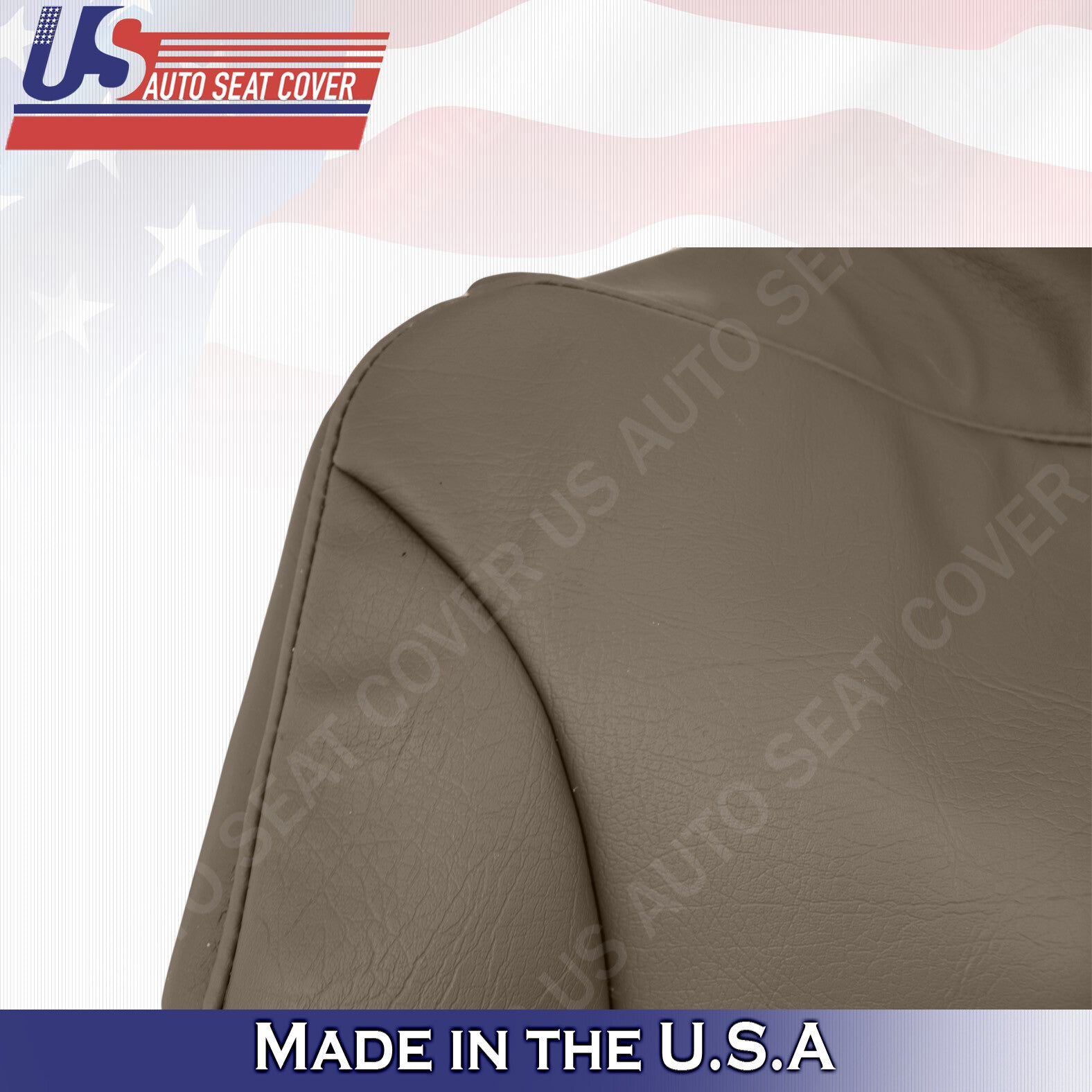 For 2001 International 4900 Bench Seat Cover Replacement in Tan