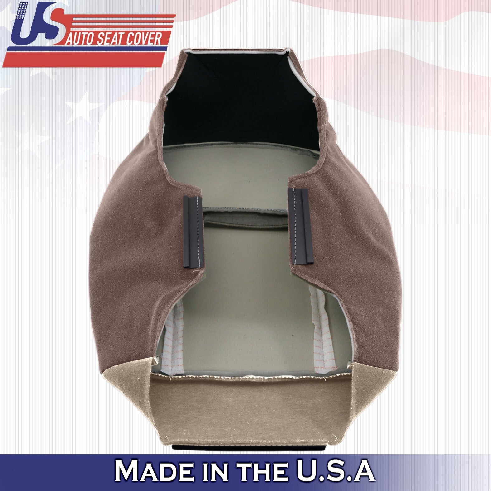 1996 1997 For Ford F150 F250 F350 XLT Front Driver Bottom Cloth Seat Cover Tan