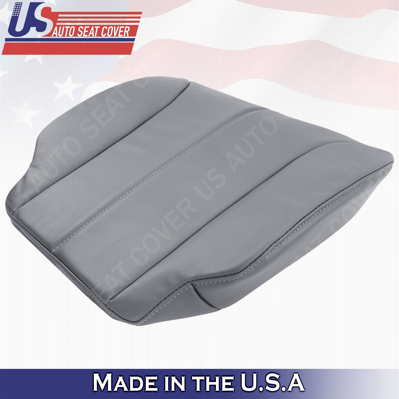 2002-2007 international air ride driver bottom vinyl seat cover in gray