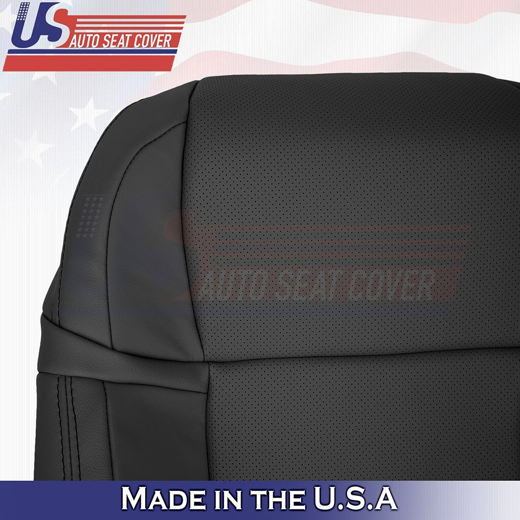 2013 to 2020 Fits Lexus GS350 F Sport Passenger Top Leather Seat Cover Black