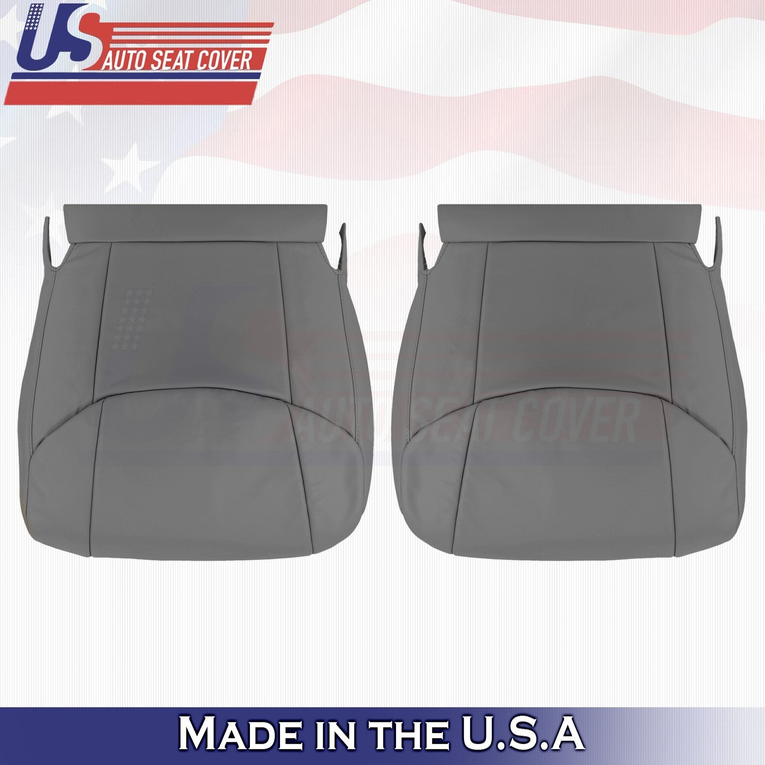 2005 2006 For Toyota Avalon Driver & Passenger 2x Bottom Leather Covers Graphite