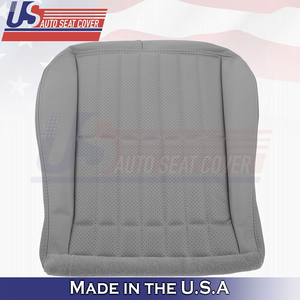 1999 to 2002 Fits Chevy Camaro Driver &Passenger Bottoms Perf Leather Cover Gray