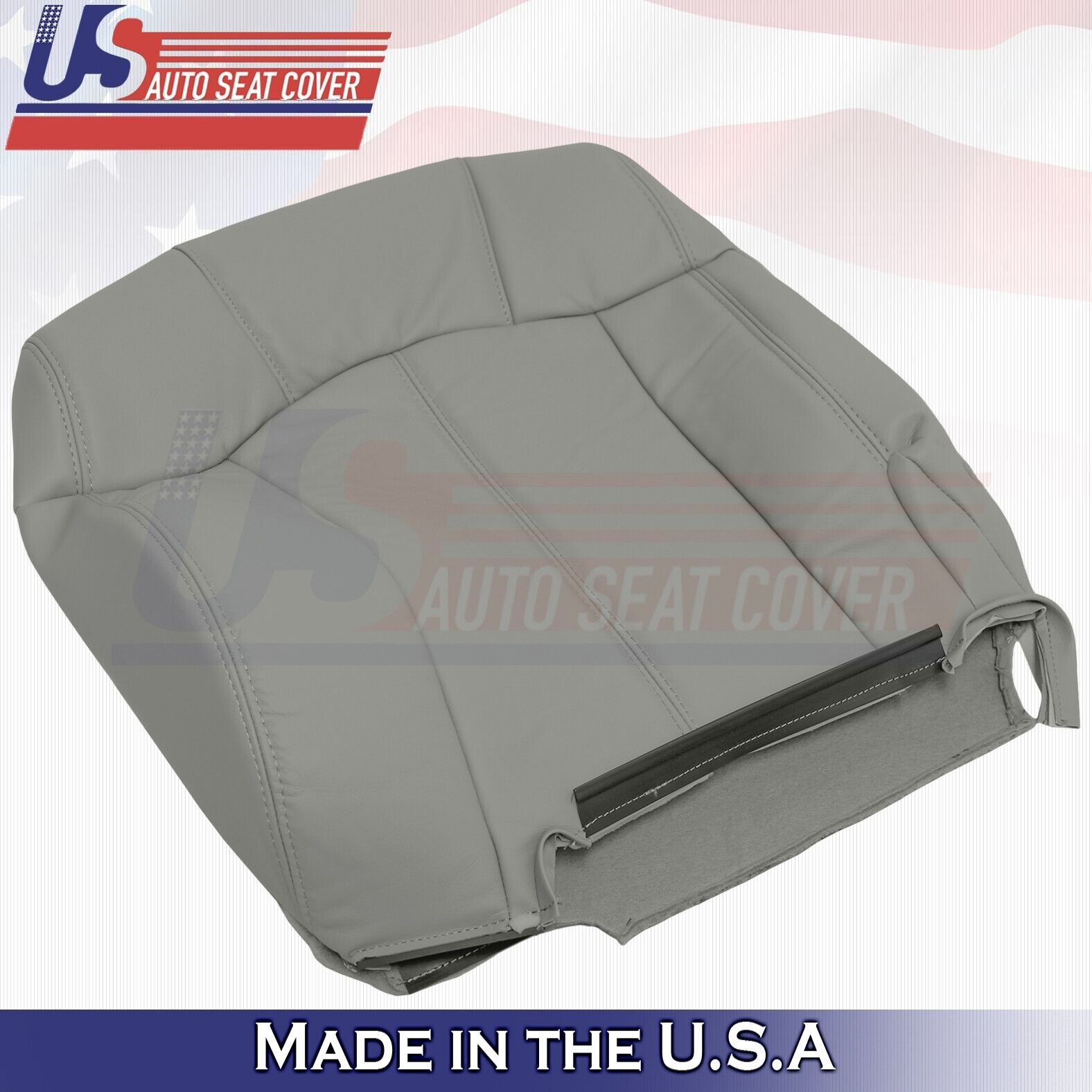 1999 2000 2001 2002 Fits Chevy Tahoe 2nd Row Passenger Top Leather Cover Gray