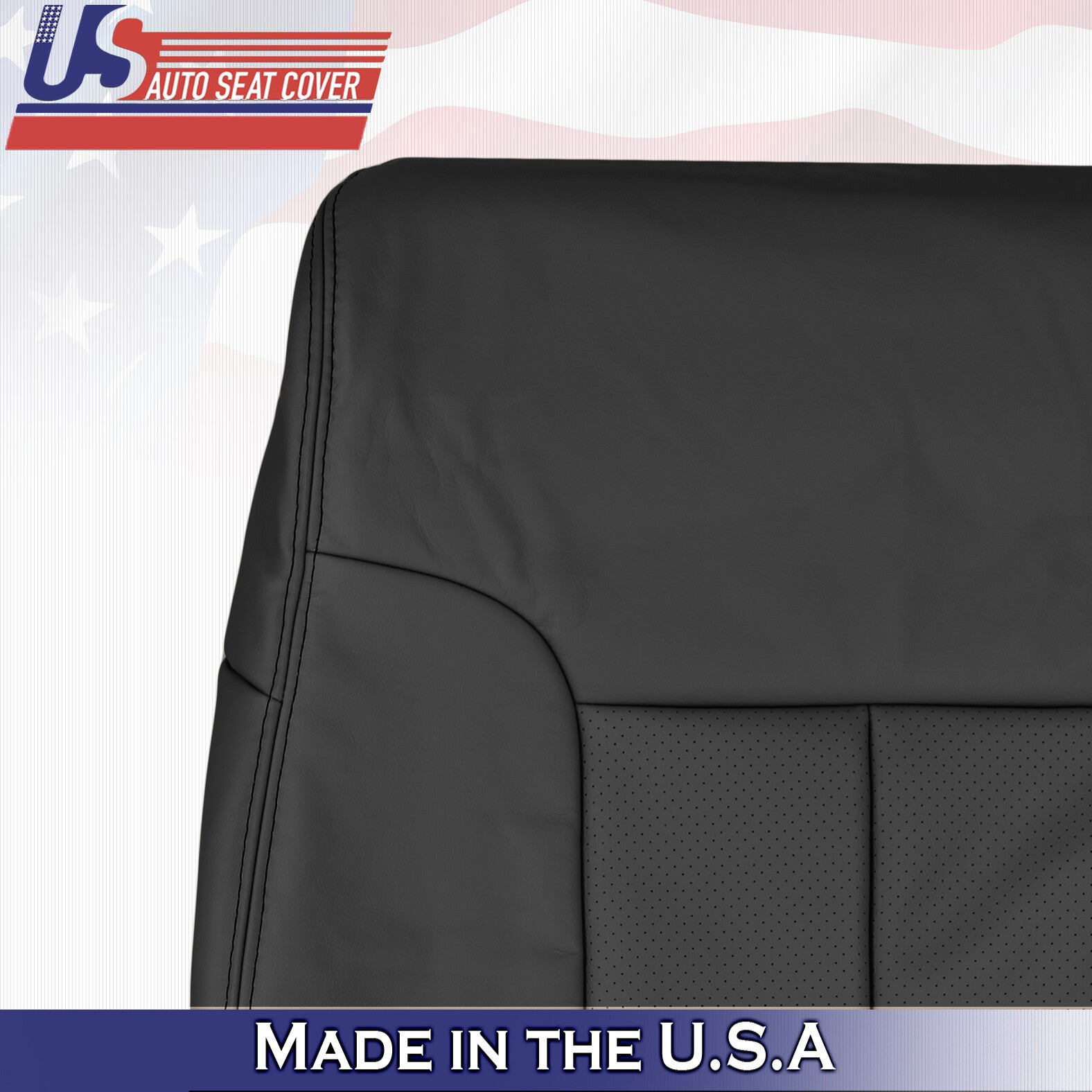 2011 2012 2013 2014 For Ford F150 Passenger Top Perf Leather Seat Cover Black