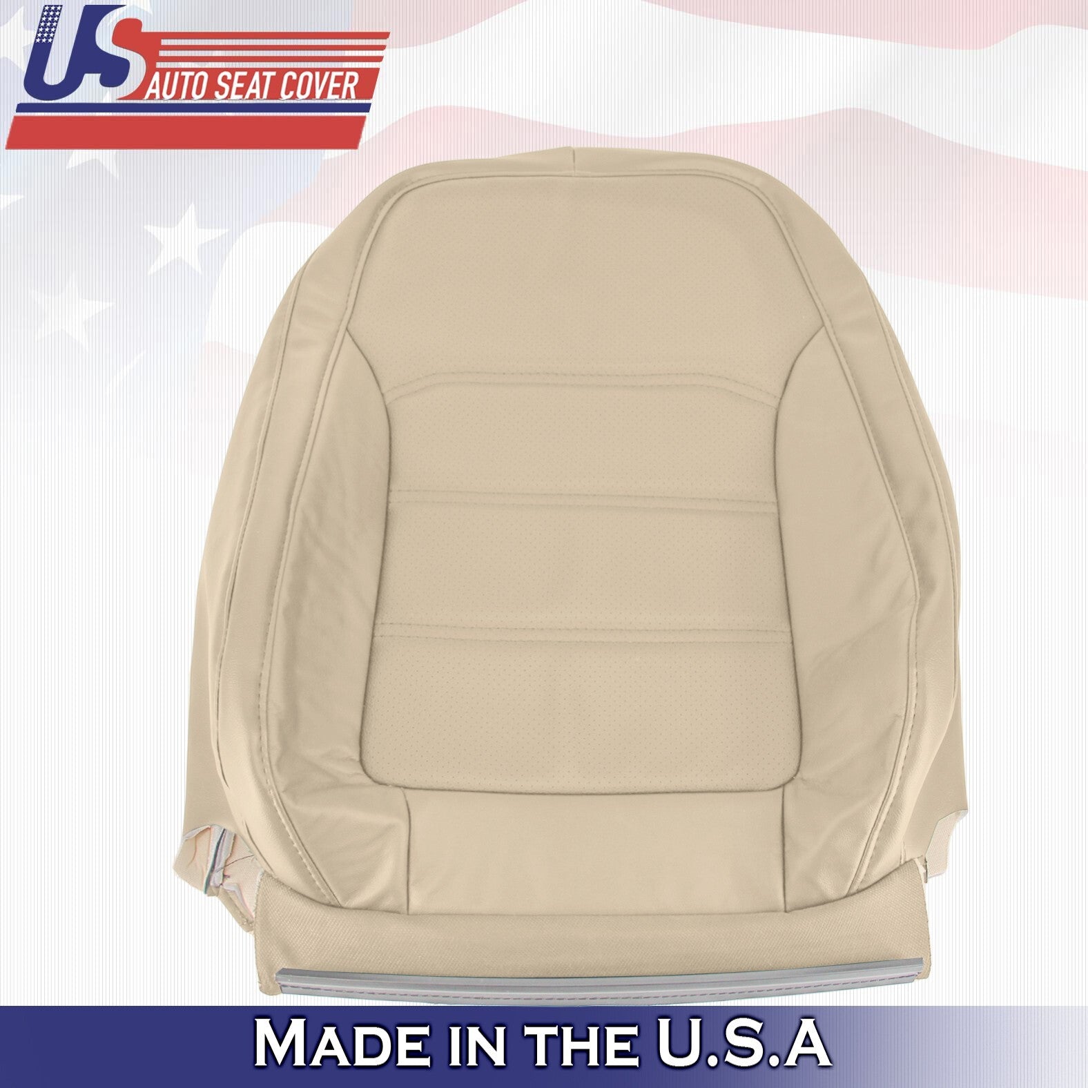 2012 to 2020 Fits Volkswagen Passat Driver & Passenger Tops Leather Cover Tan