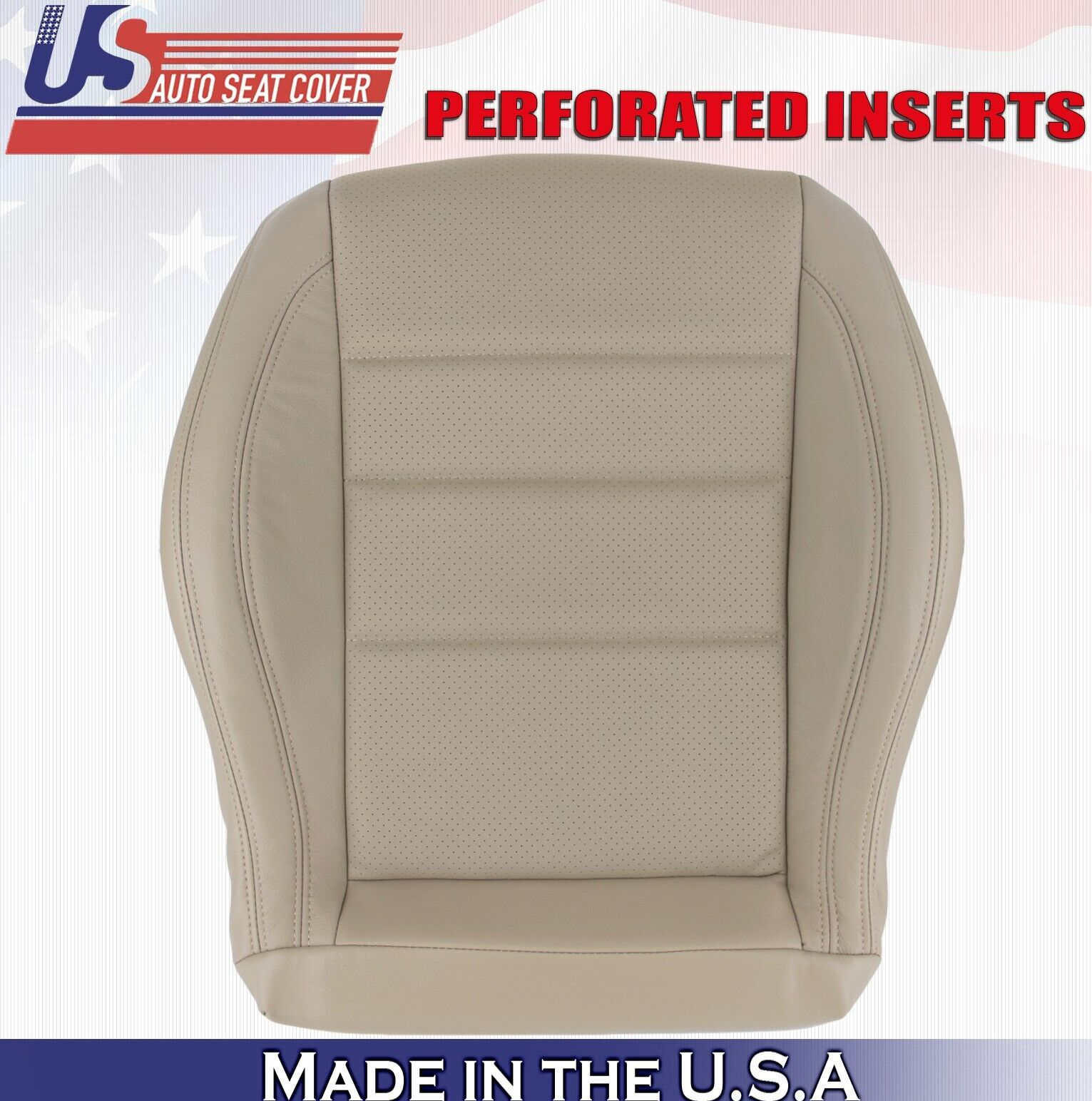 2012 to 2015 For Mercedes Benz C250 2Door Driver Bottom Leather Seat Cover Tan
