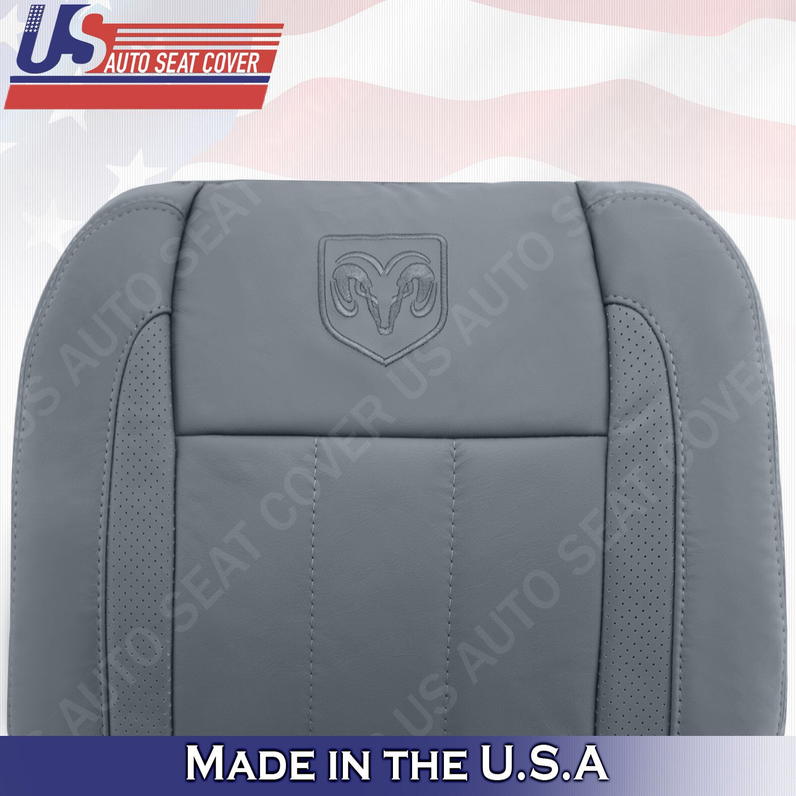 DRIVER-Bottom & Top Leather Seat Cover 2006 2007 2008 2009 For Dodge Ram Laramie