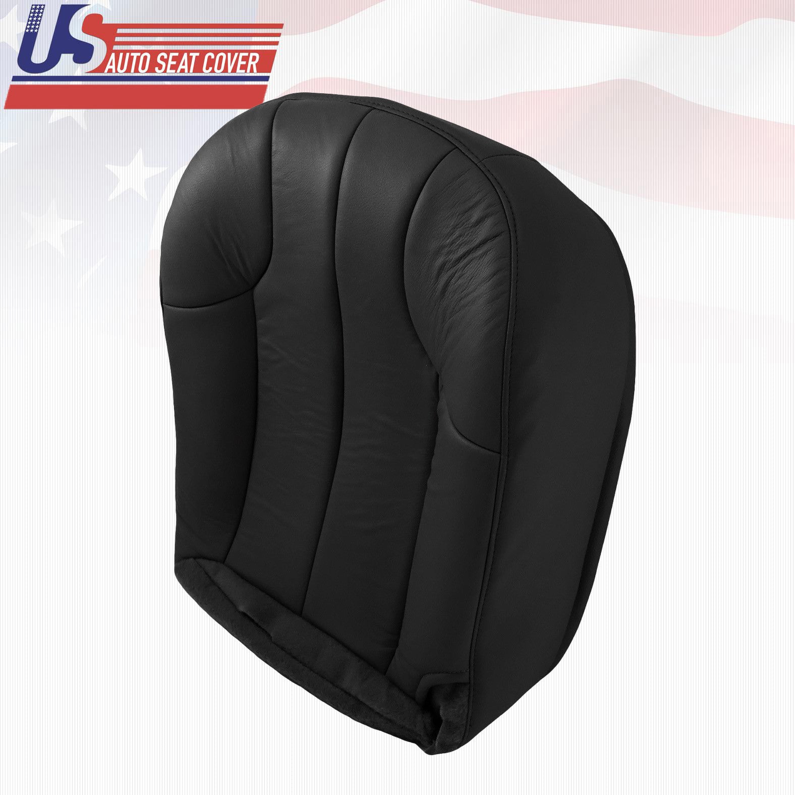 1999 2001 Fits Jeep Grand Cherokee Driver Bottom Leather Seat Cover Black