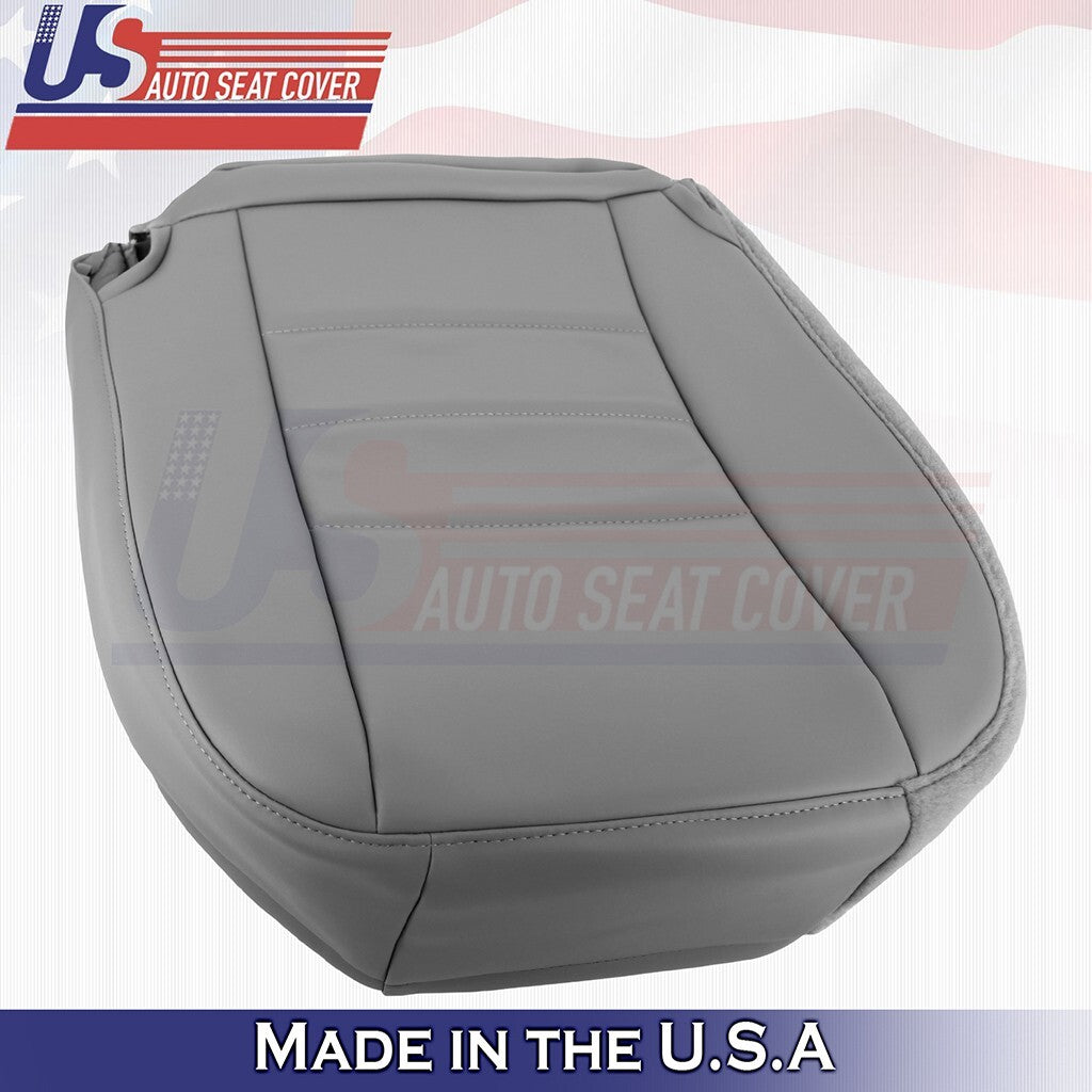 1997-2006 FITS Jeep Wrangler Passenger Bottom Leather Seat Cover Mist Gray