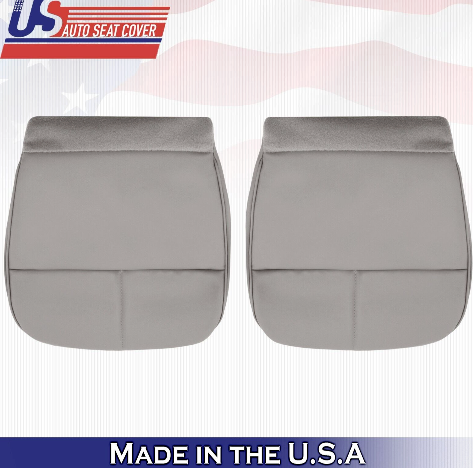 1992 to 1999 For Ford E550 Econoline Driver & Passenger Bottom Vinyl Covers Gray